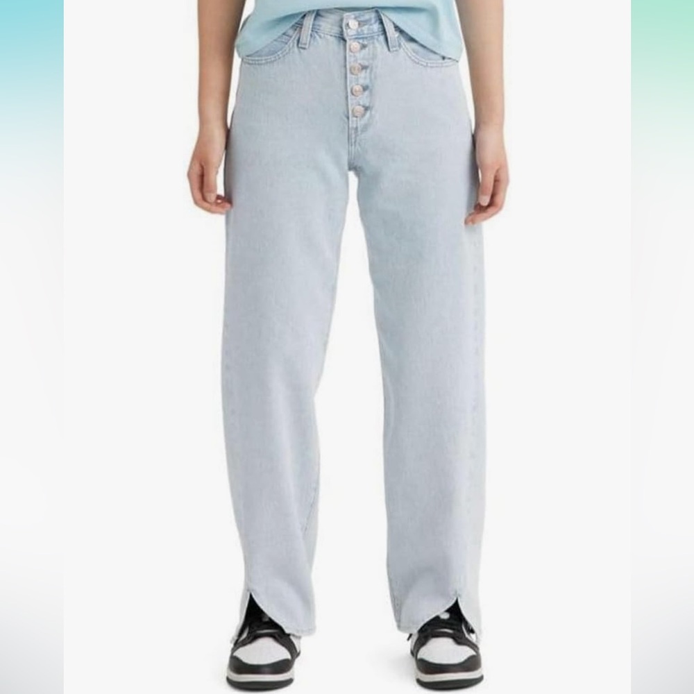 Levi’s 94 Baggy Twisted Light Blue Button-Fly Jeans